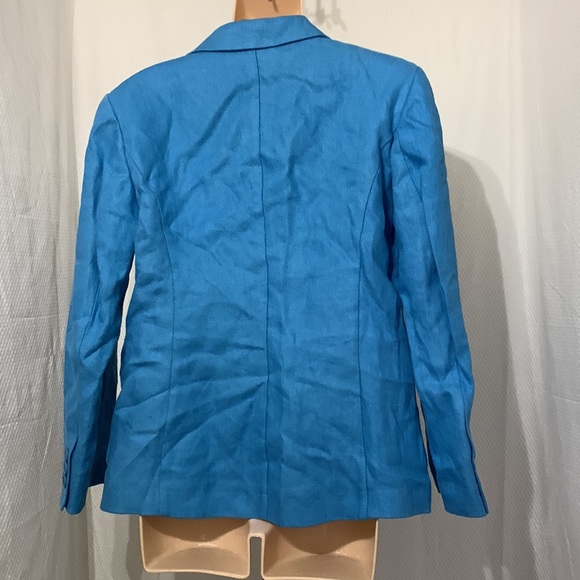 Stile Benetton Double breasted Linen jacket 12 NWT - Picture 4 of 5
